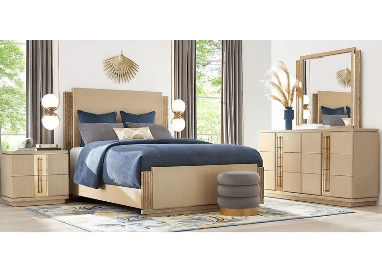 Issabela Caramel 5 Pc King Bedroom