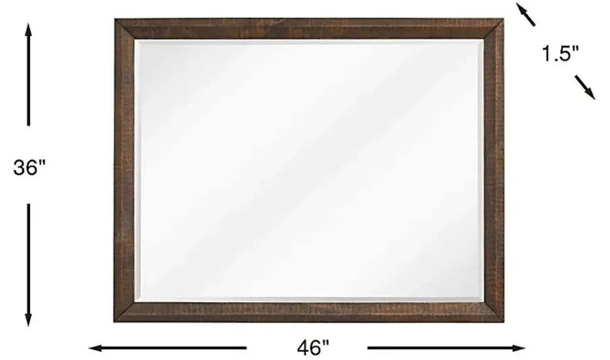 Mckinnon Dark Brown Mirror