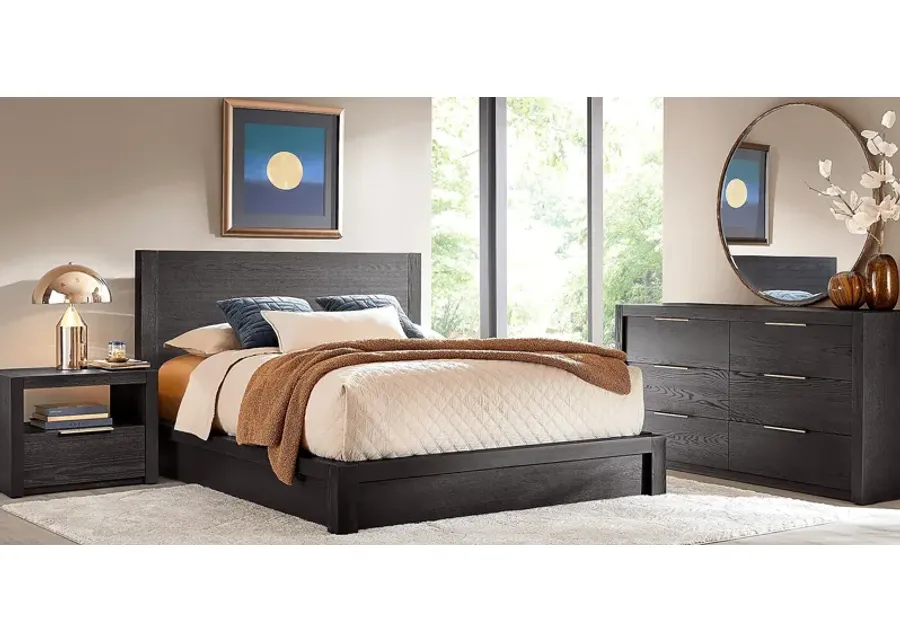 Easton Park Black 5 Pc King Panel Bedroom