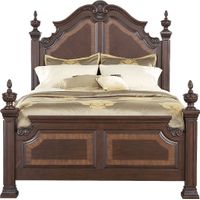 Cortinella Cherry 3 Pc Queen Poster Bed