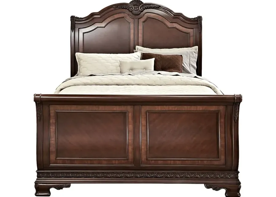 Cortinella Cherry 3 Pc Queen Sleigh Bed