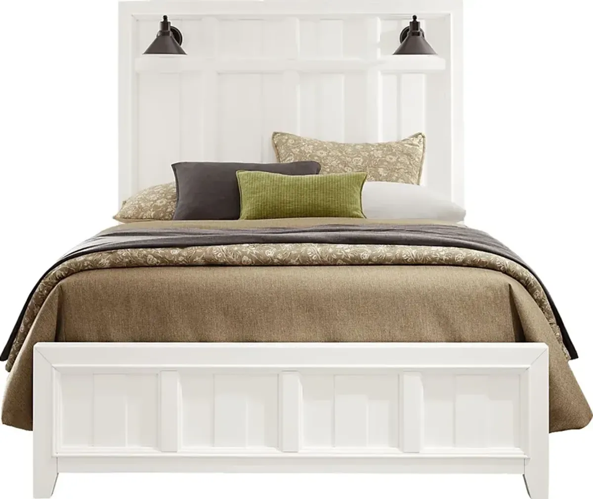 Owings Mill White 3 Pc Queen Panel Bed