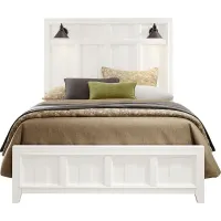 Owings Mill White 3 Pc Queen Panel Bed