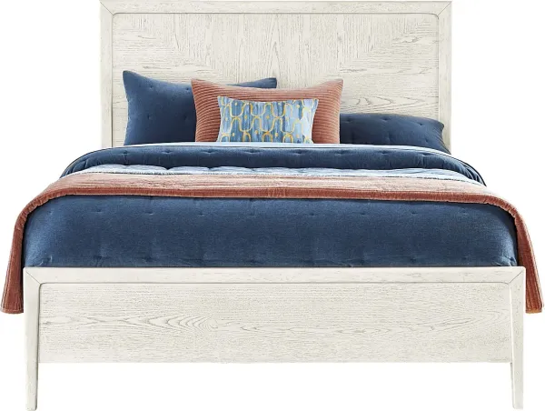 Rockport White 3 Pc Queen Panel Bed