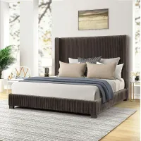 Cassertio Brown 3 Pc Queen Upholstered Bed