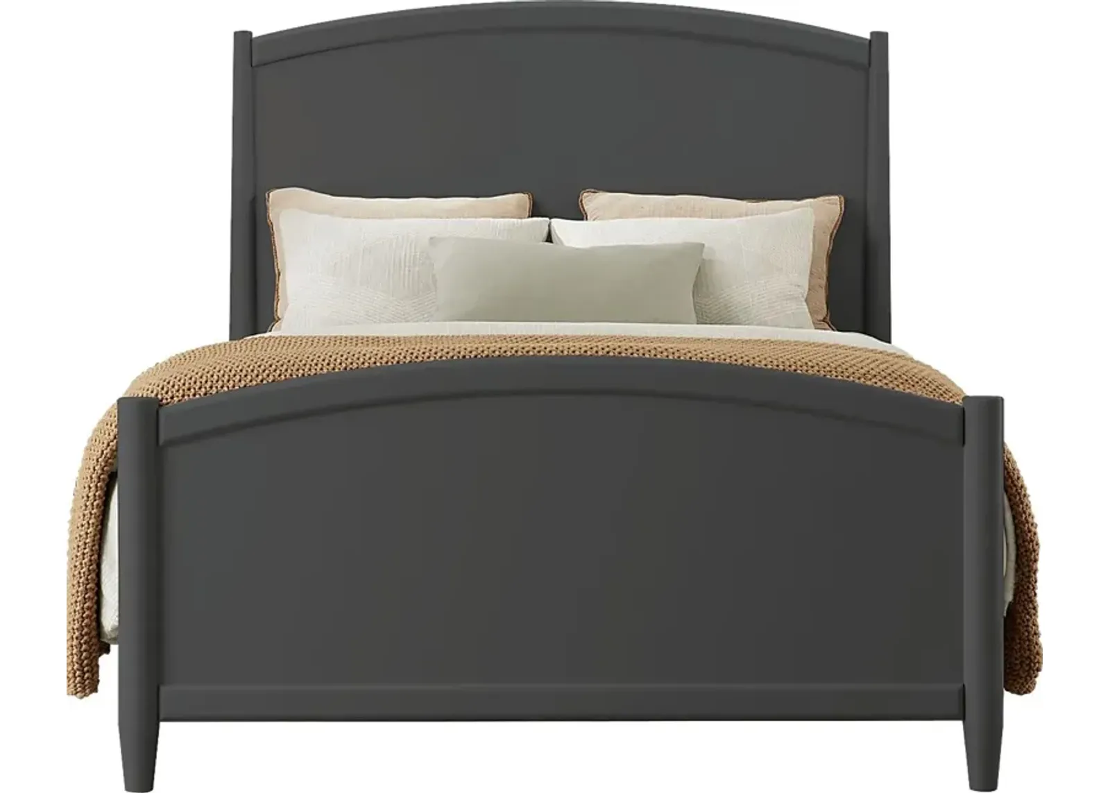 Modern Villa Iron Ore 3 Pc Queen Panel Bed