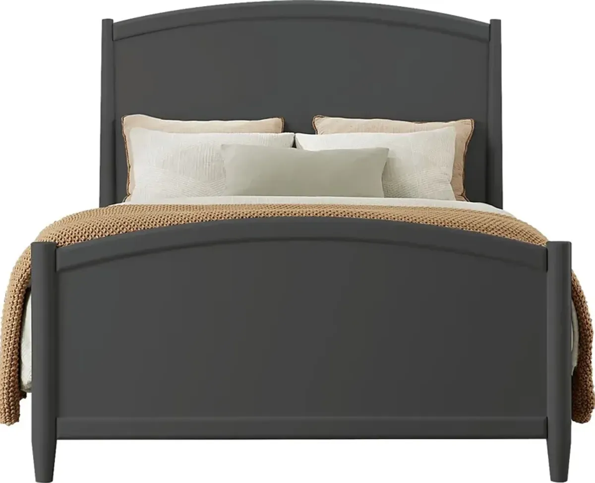 Modern Villa Iron Ore 3 Pc Queen Panel Bed