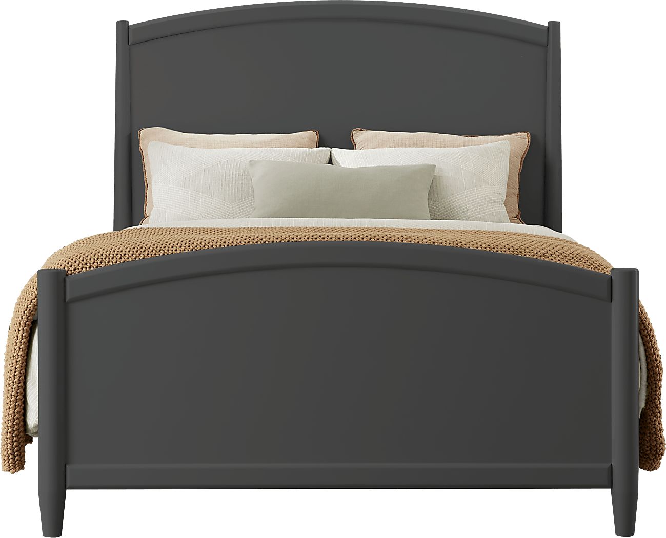 Modern Villa Iron Ore 3 Pc Queen Panel Bed