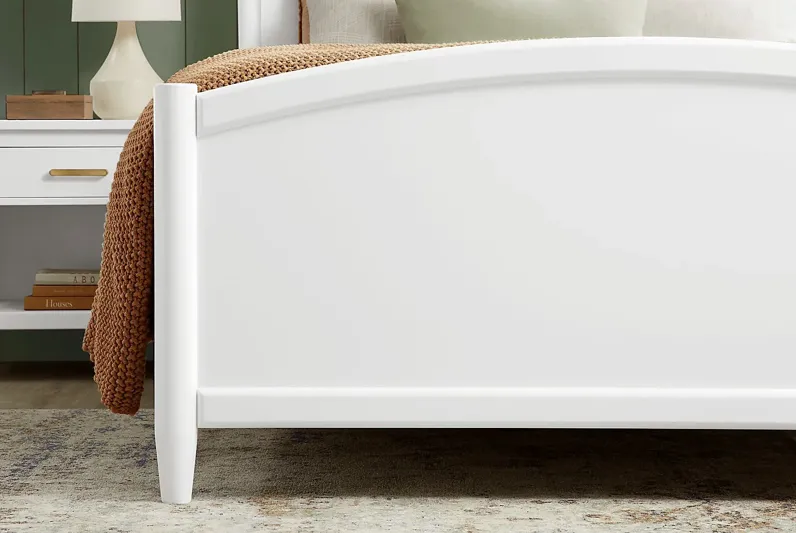 Modern Villa White 3 Pc Queen Panel Bed