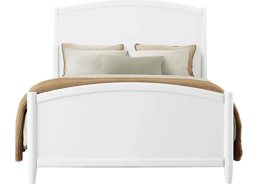 Modern Villa White 3 Pc Queen Panel Bed