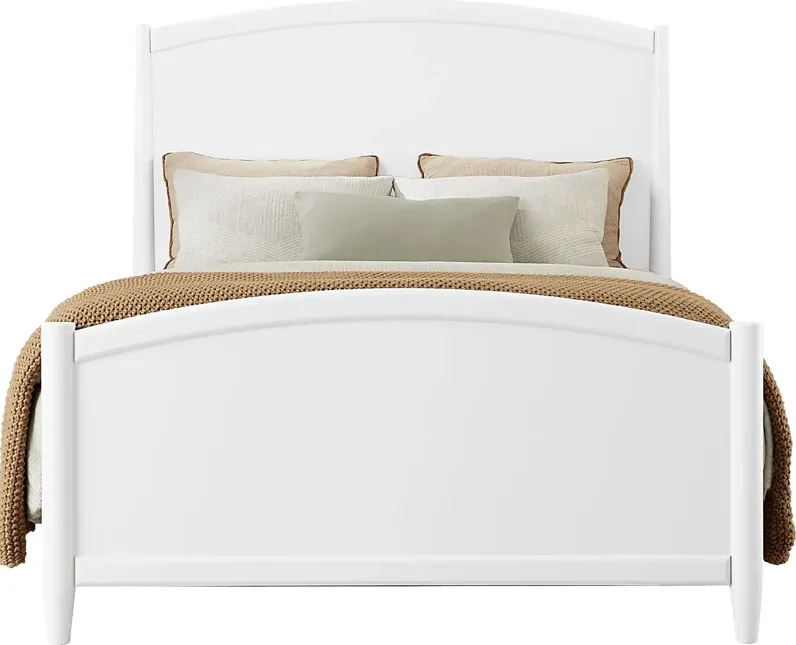 Modern Villa White 3 Pc Queen Panel Bed