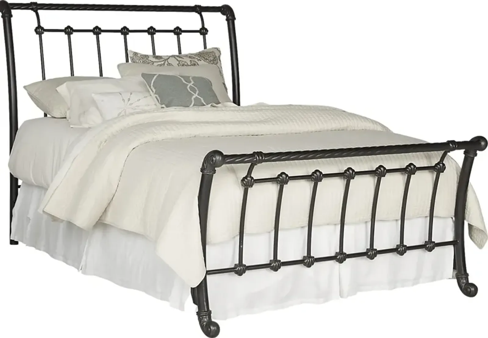 Leanna Black 3 Pc Queen Sleigh Bed