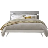 Dana Point White 3 Pc Queen Panel Bed