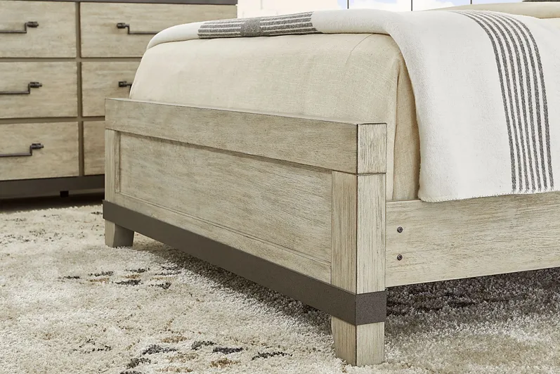 City Mill Sandstone 3 Pc Queen Panel Bed