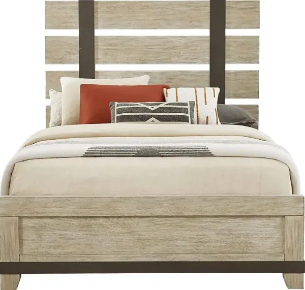 City Mill Sandstone 3 Pc Queen Panel Bed