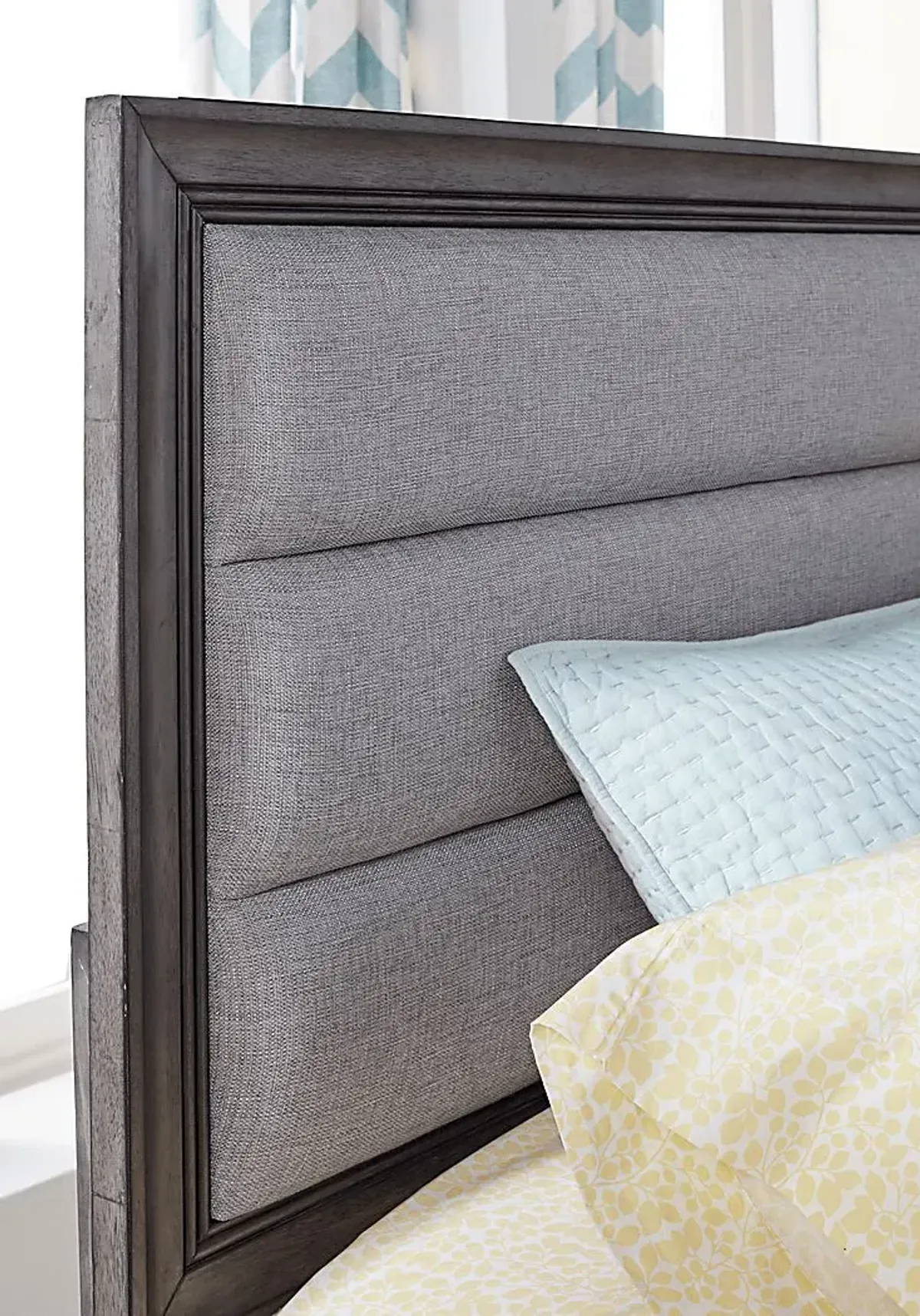 Marlow Gray 3 Pc Queen Panel Bed