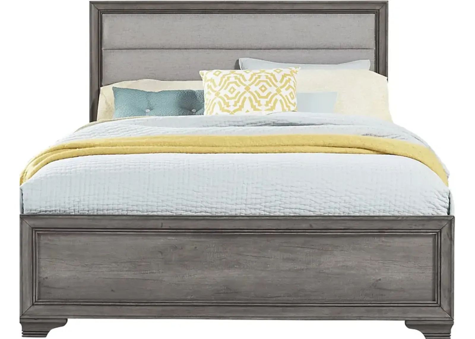 Marlow Gray 3 Pc Queen Panel Bed