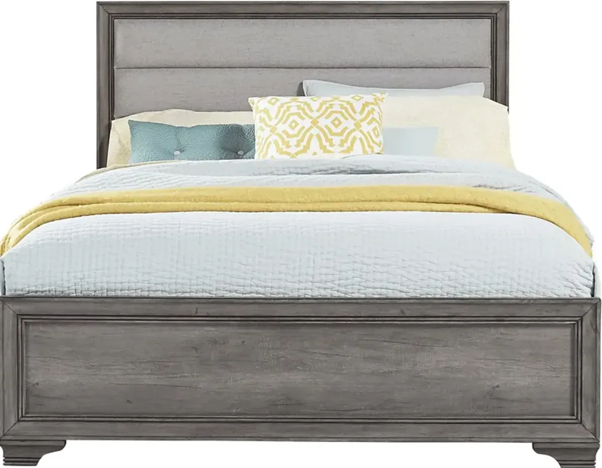 Marlow Gray 3 Pc Queen Panel Bed