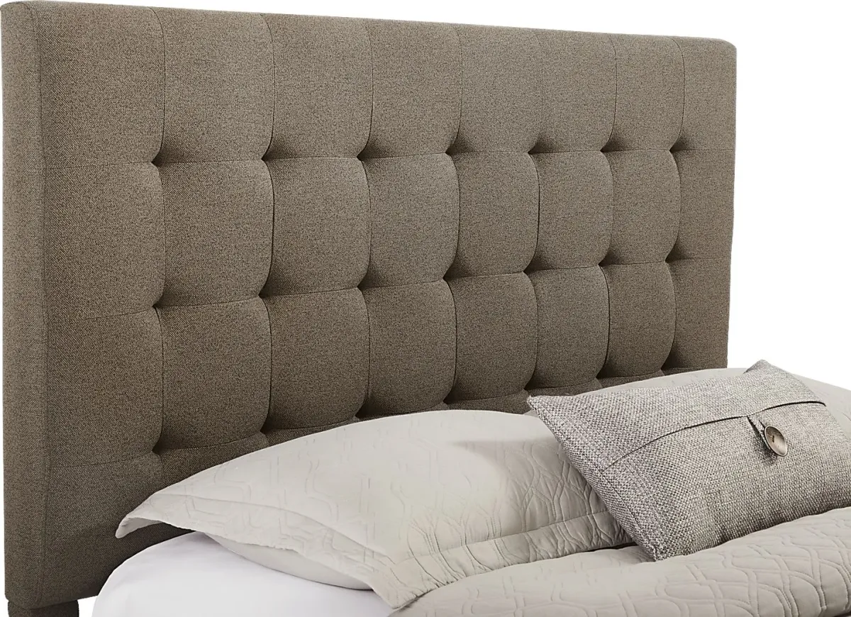 St. Marten Taupe 3 Pc Queen Upholstered Bed