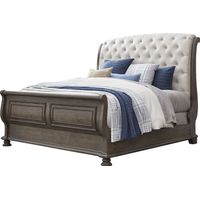 Armitage Dark Brown 3 Pc Queen Upholstered Bed
