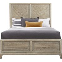 Cindy Crawford Home Kailey Park Light Oak 3 Pc Queen Panel Bed