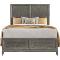 Kailey Park Charcoal 3 Pc Queen Panel Bed