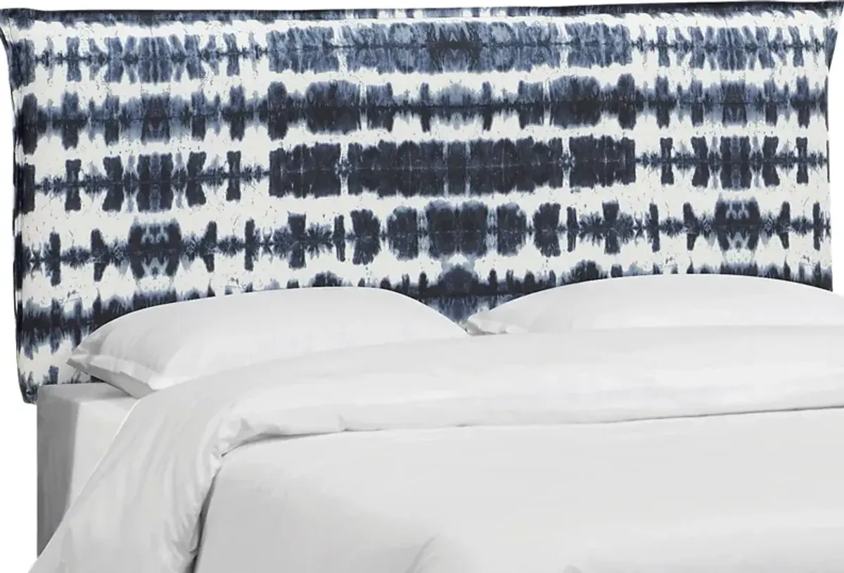 Aravis Navy Queen Upholstered Headboard