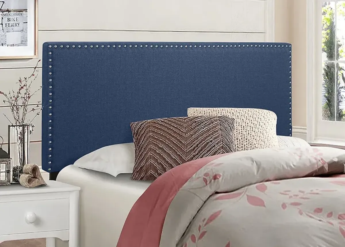 Charnwood Blue Full/Queen Upholstered Headboard