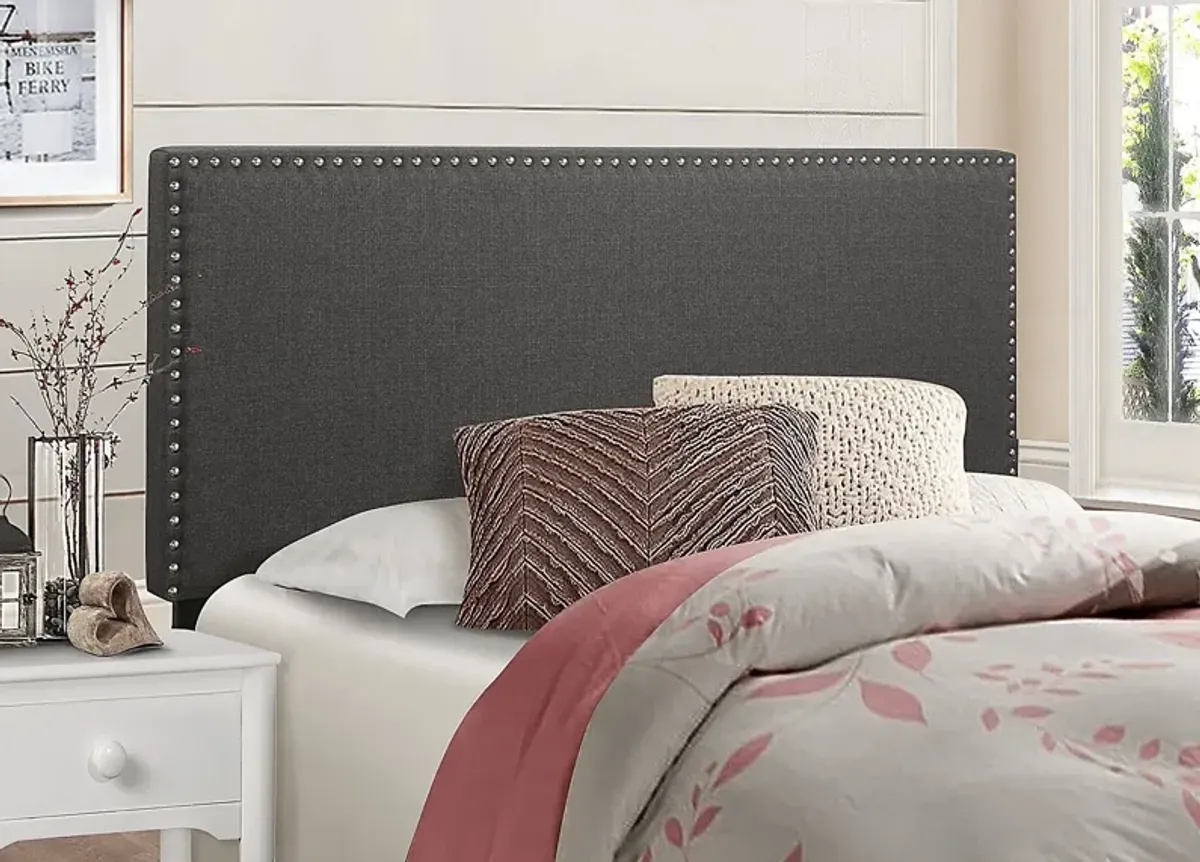 Charnwood Dark Gray Full/Queen Upholstered Headboard