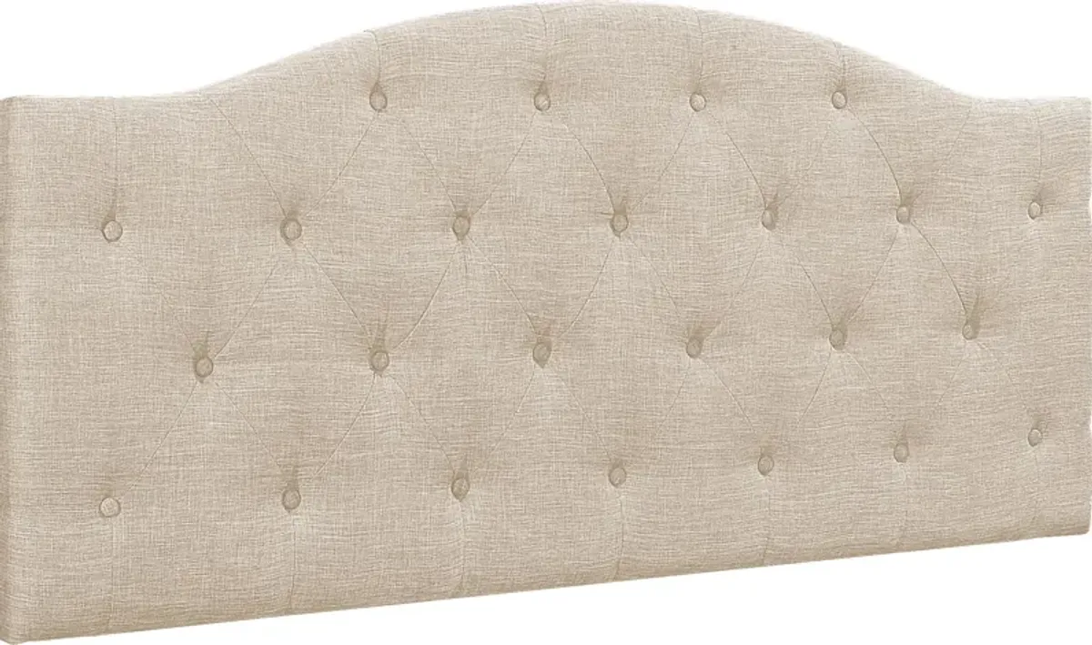 Barnsdale Beige Full/Queen Upholstered Headboard