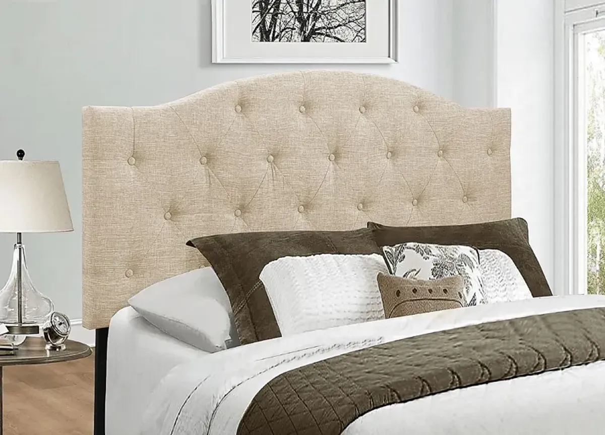 Barnsdale Beige Full/Queen Upholstered Headboard