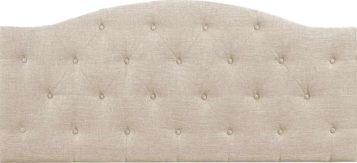 Barnsdale Beige Full/Queen Upholstered Headboard