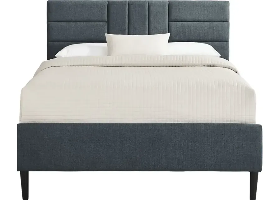 Greystone Heights Blue Queen Bed