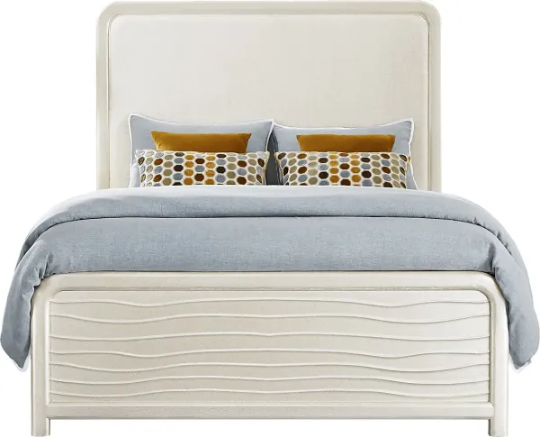 Point Loma White 3 Pc Queen Panel Bed