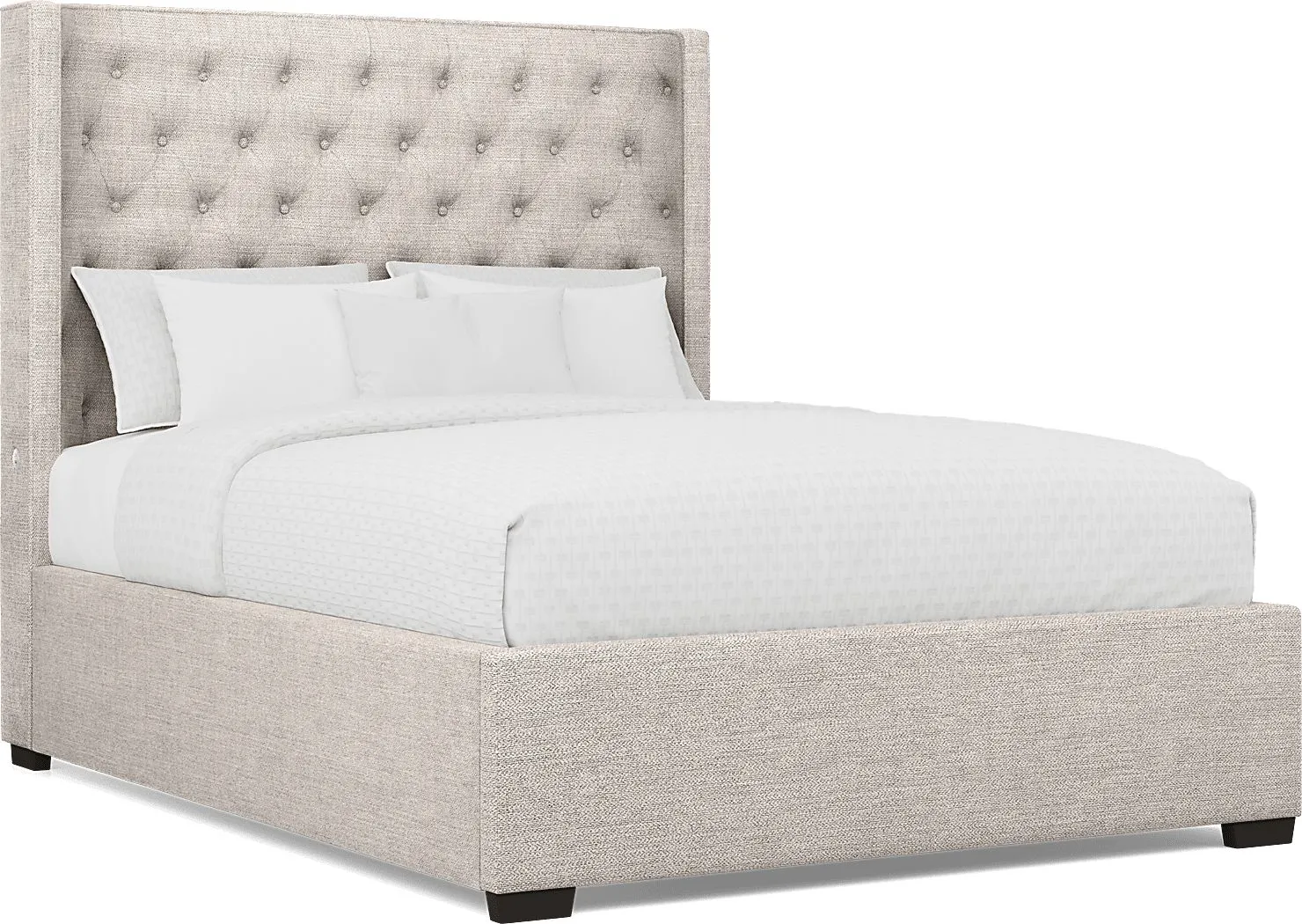 Harlow Hill Taupe 3 Pc Queen Upholstered Bed