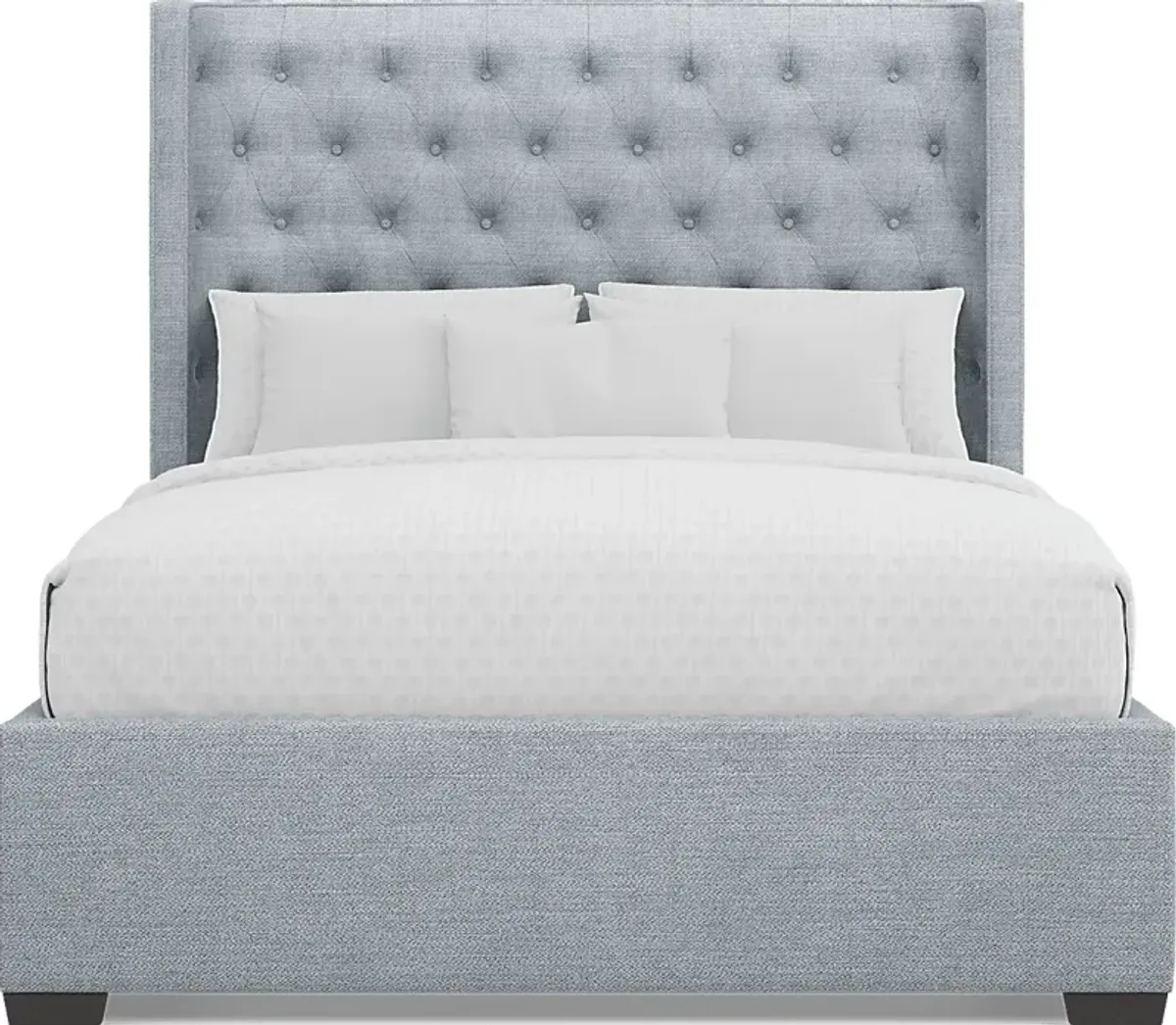 Harlow Hill Seafoam 3 Pc Queen Upholstered Bed