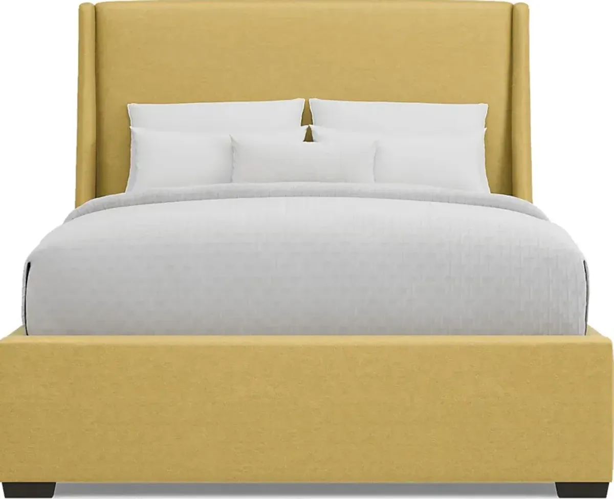 Beaufoy Yellow 3 Pc Queen Upholstered Bed