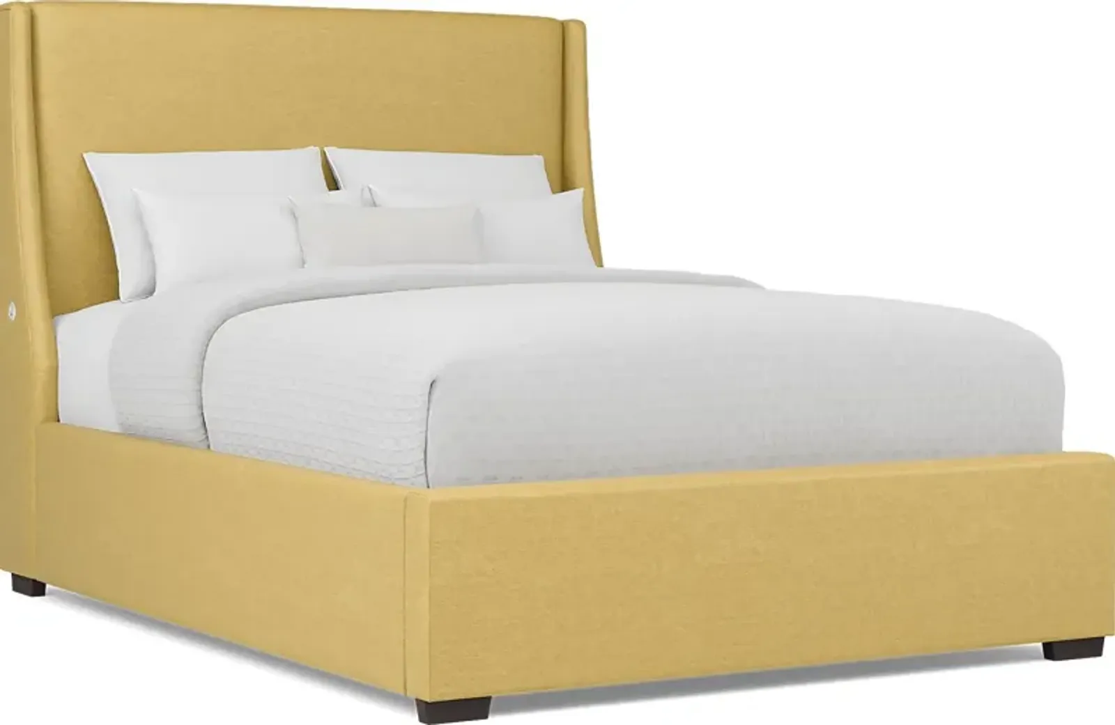 Beaufoy Yellow 3 Pc Queen Upholstered Bed