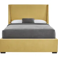 Beaufoy Yellow 3 Pc Queen Upholstered Bed