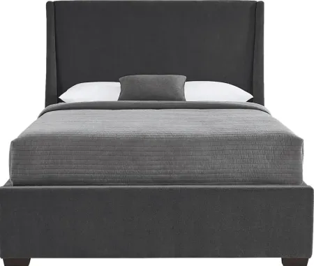 Beaufoy Graphite 3 Pc Queen Upholstered Bed