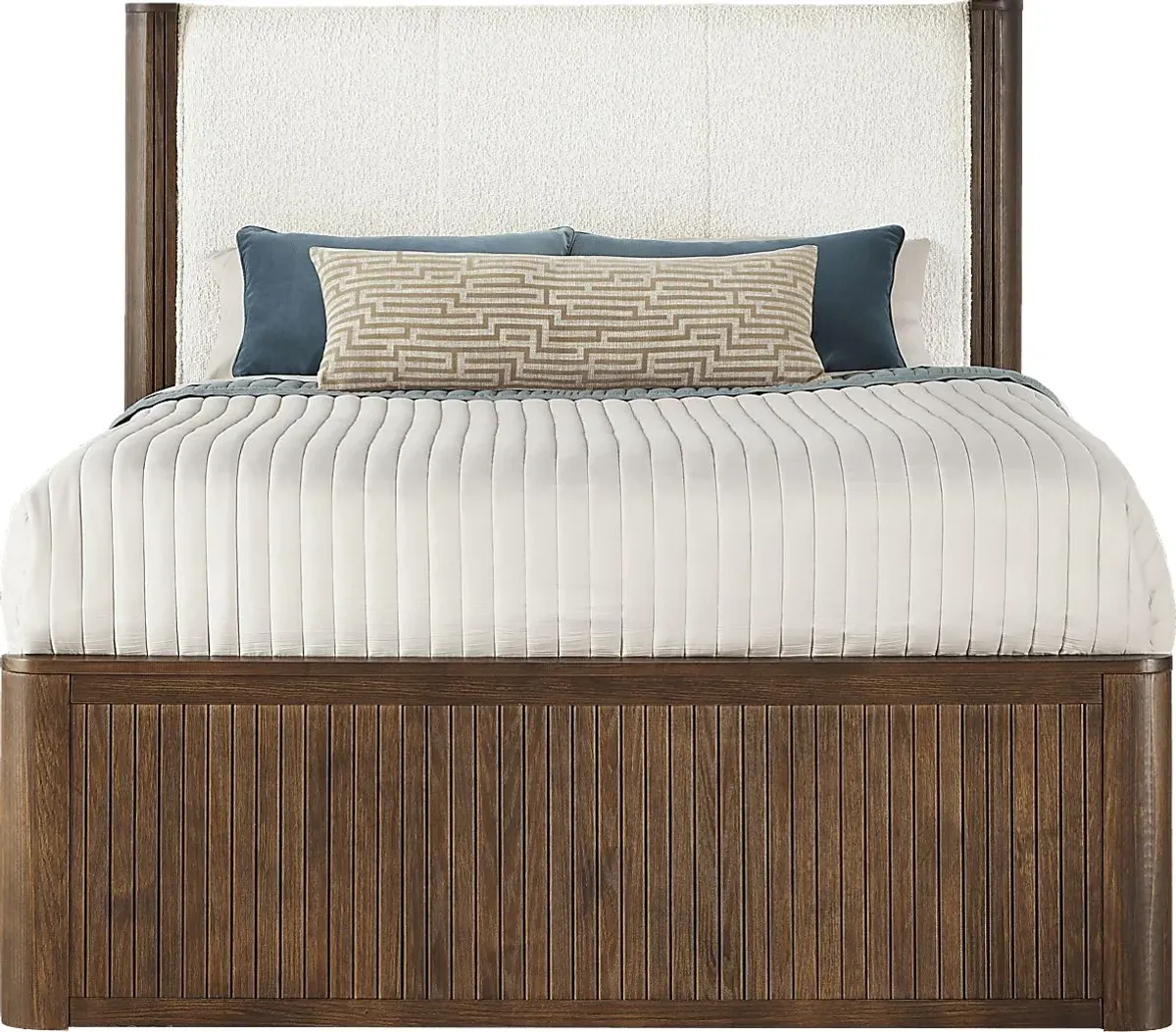 Glenfair Tobacco 3 Pc Queen Upholstered Bed