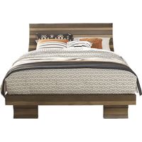 River Street Mocha 3 Pc Queen Scoop Bed