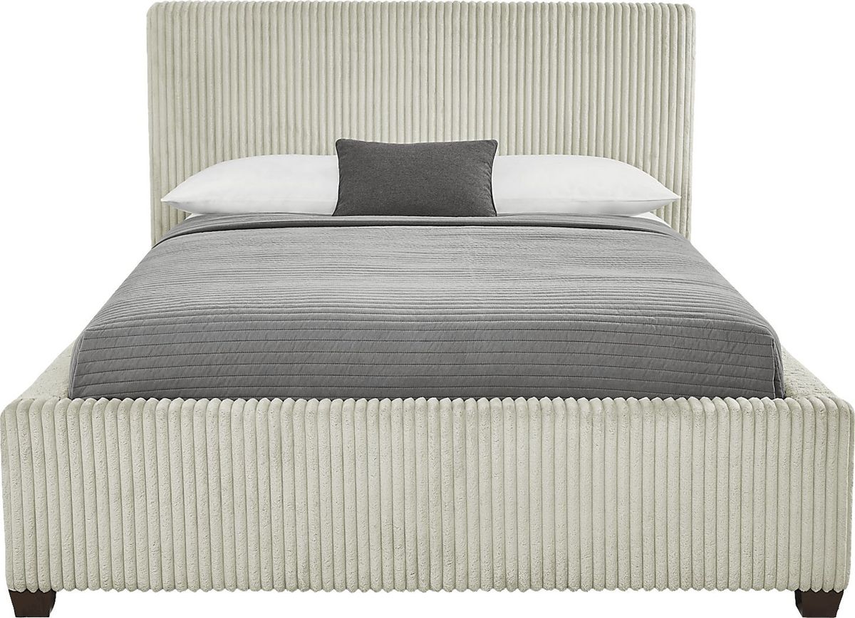 Allure Gray 3 Pc Queen Upholstered Bed