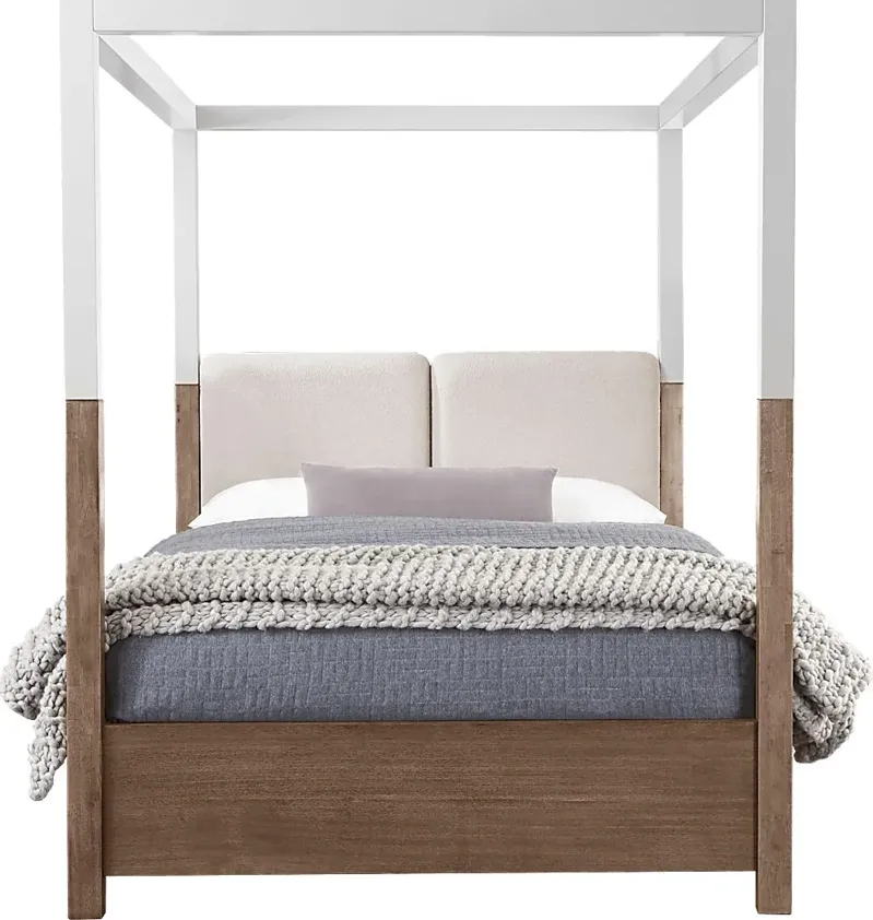 Prospect Heights Caramel 3 Pc Queen Canopy Bed