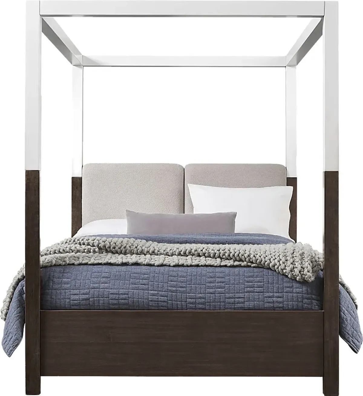 Prospect Heights Dark Brown 3 Pc Queen Canopy Bed