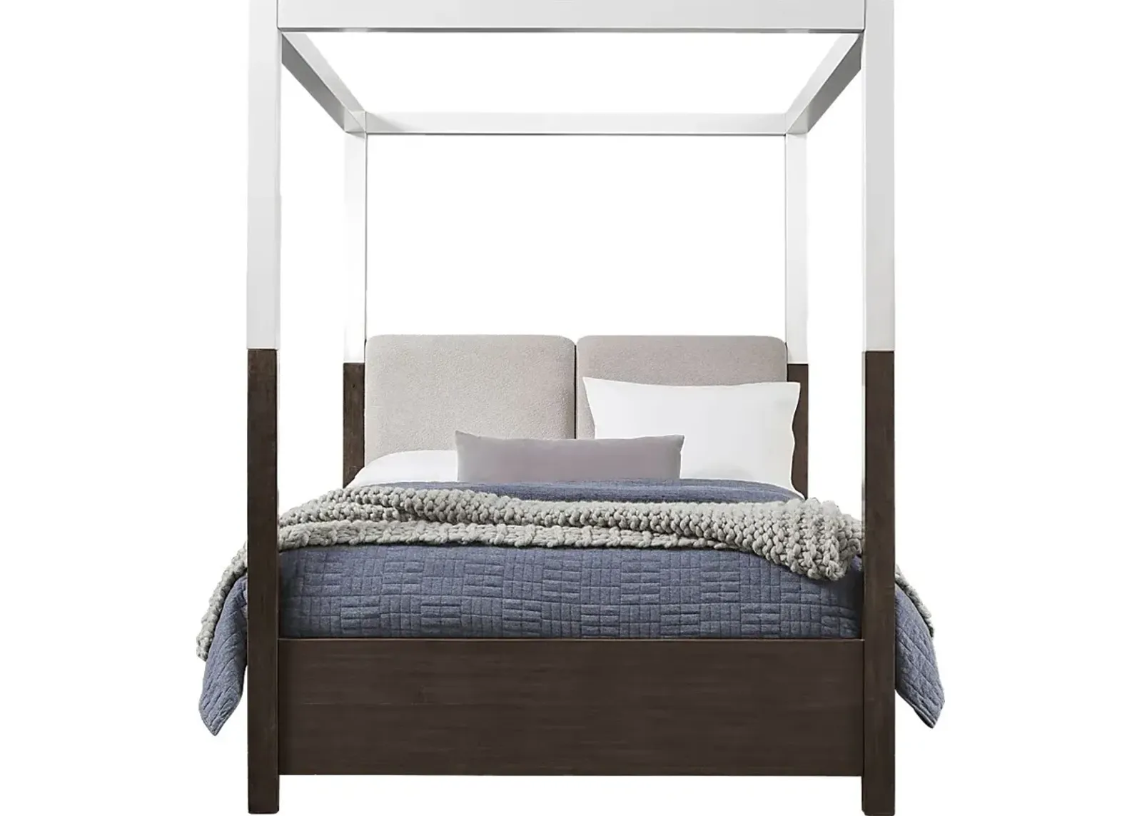 Prospect Heights Dark Brown 3 Pc Queen Canopy Bed