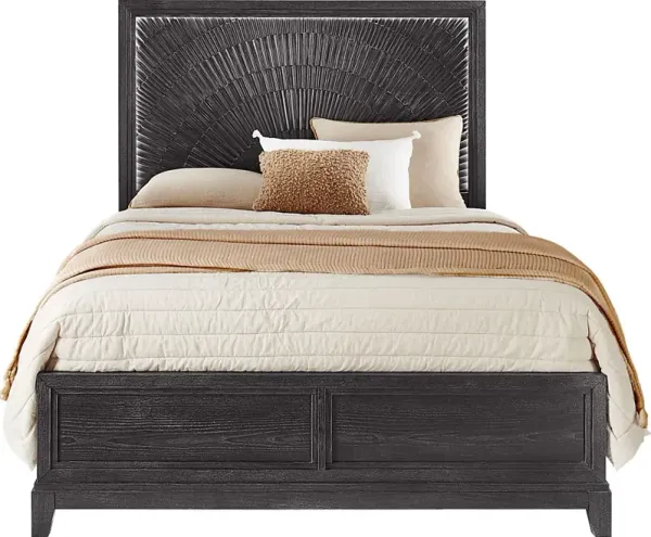 Sunside Way Black 3 Pc Queen Panel Bed