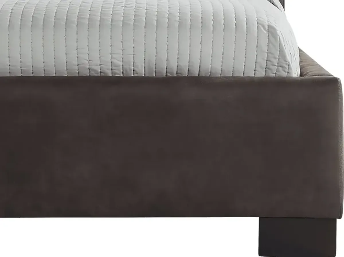 Kerrisdale Brown 3 Pc Queen Upholstered Bed