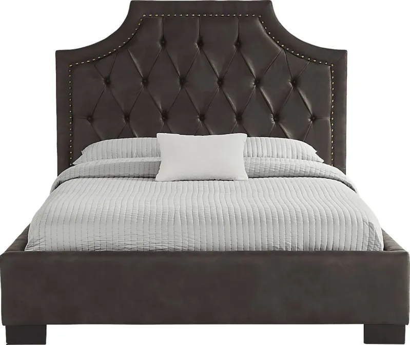 Kerrisdale Brown 3 Pc Upholstered Queen Bed