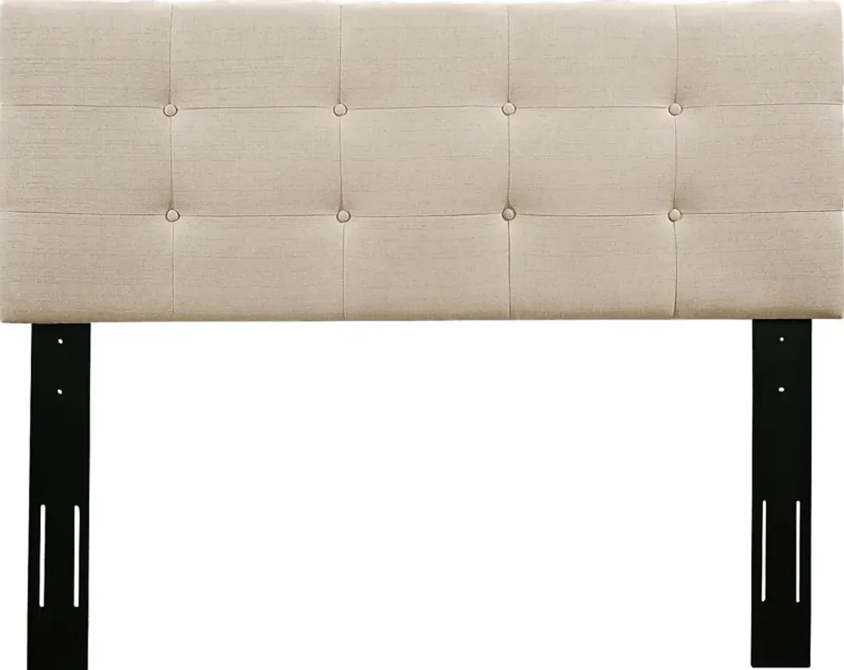 Criswell Beige Full/Queen Upholstered Headboard